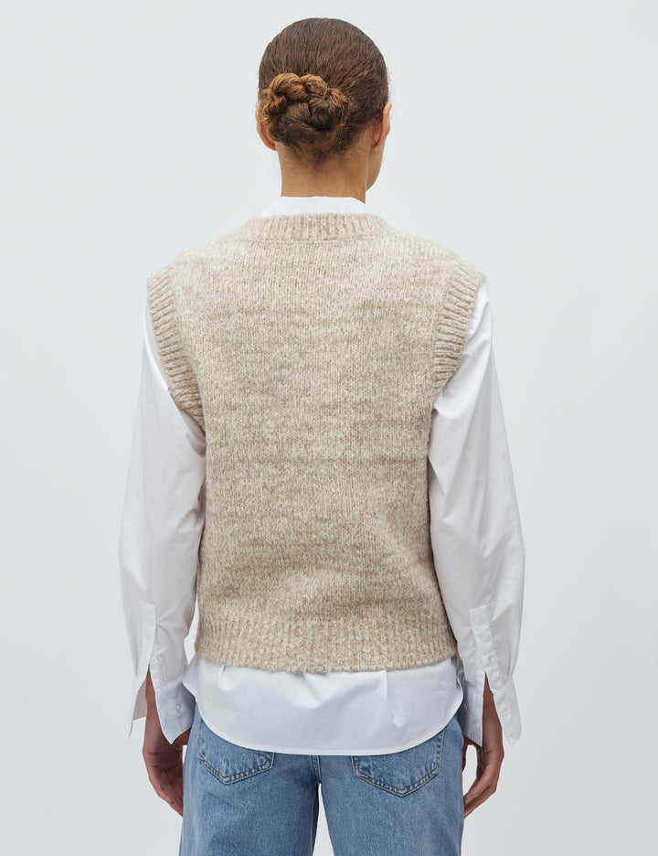 Allia knit oaty melange