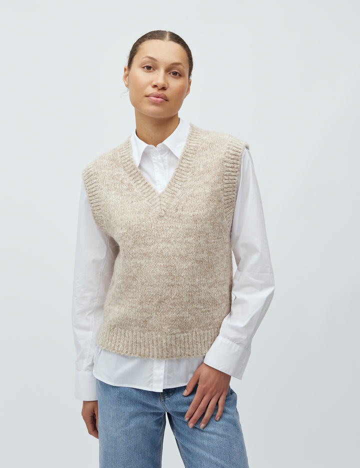 Allia knit oaty melange