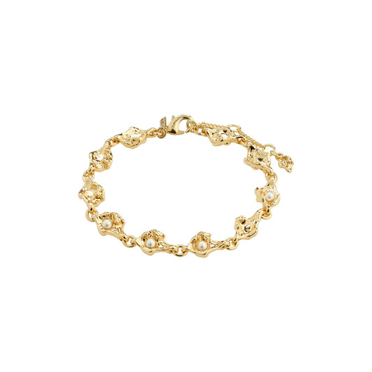 Inaya pearl bracelet gold