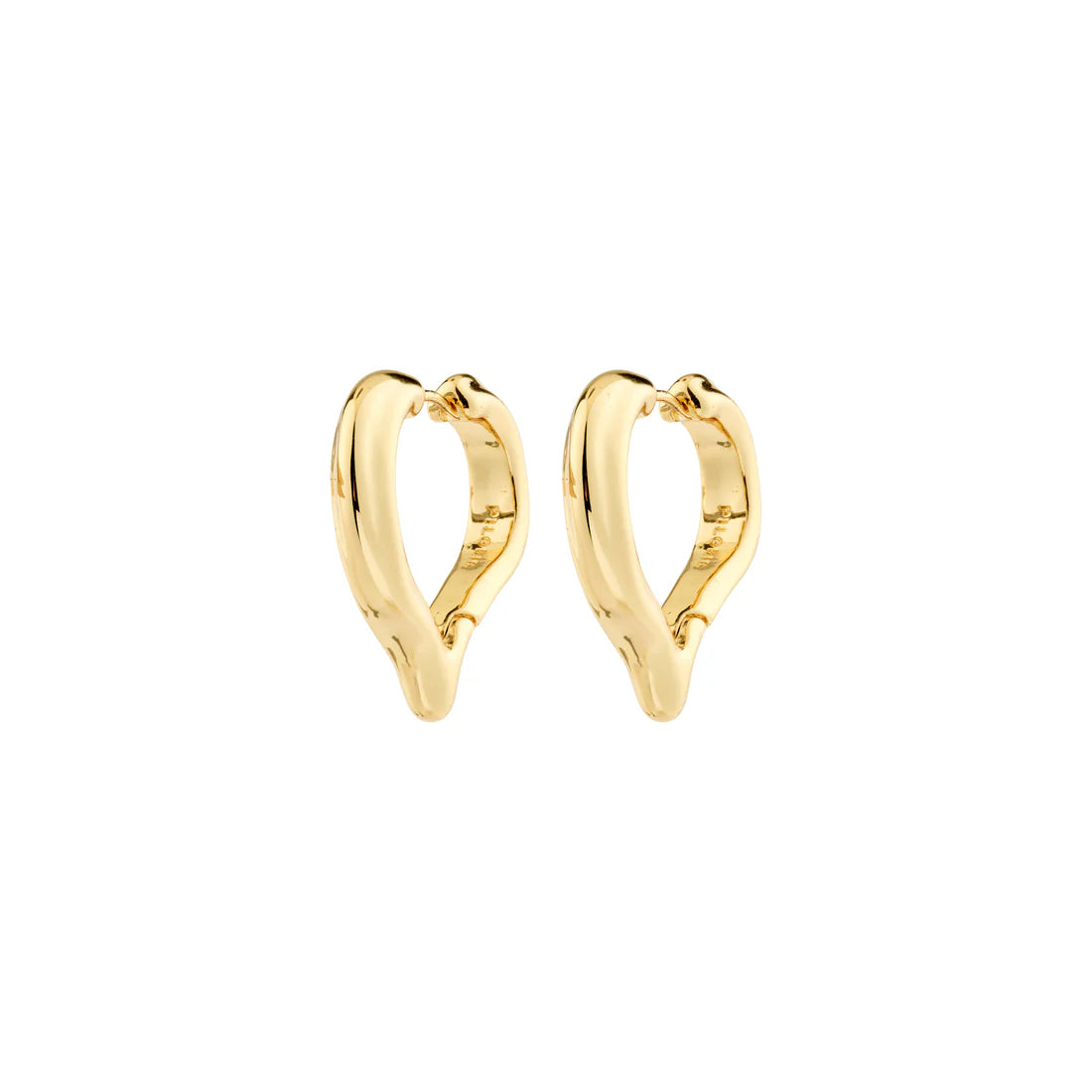 Iris heart earrings