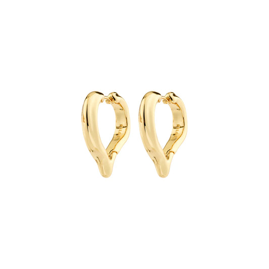 Iris heart earrings