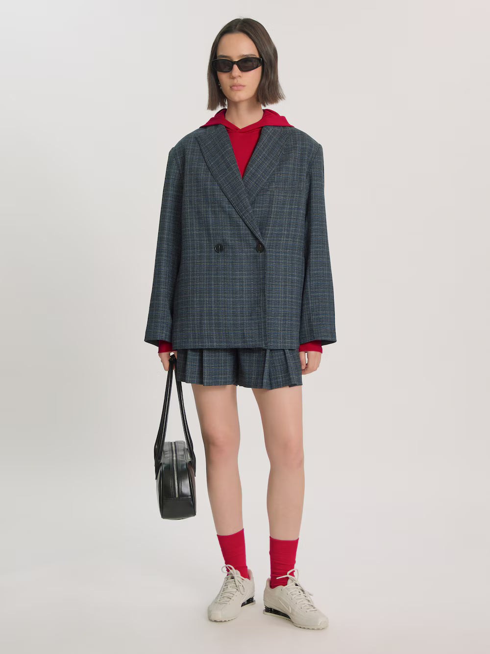 Camilo blazer grey blue check