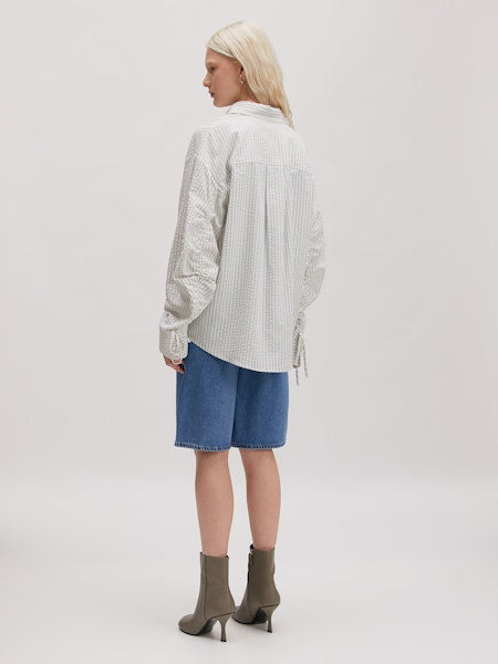 Hanni shirt cream/blue stripe