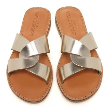 Isabella gold sandals