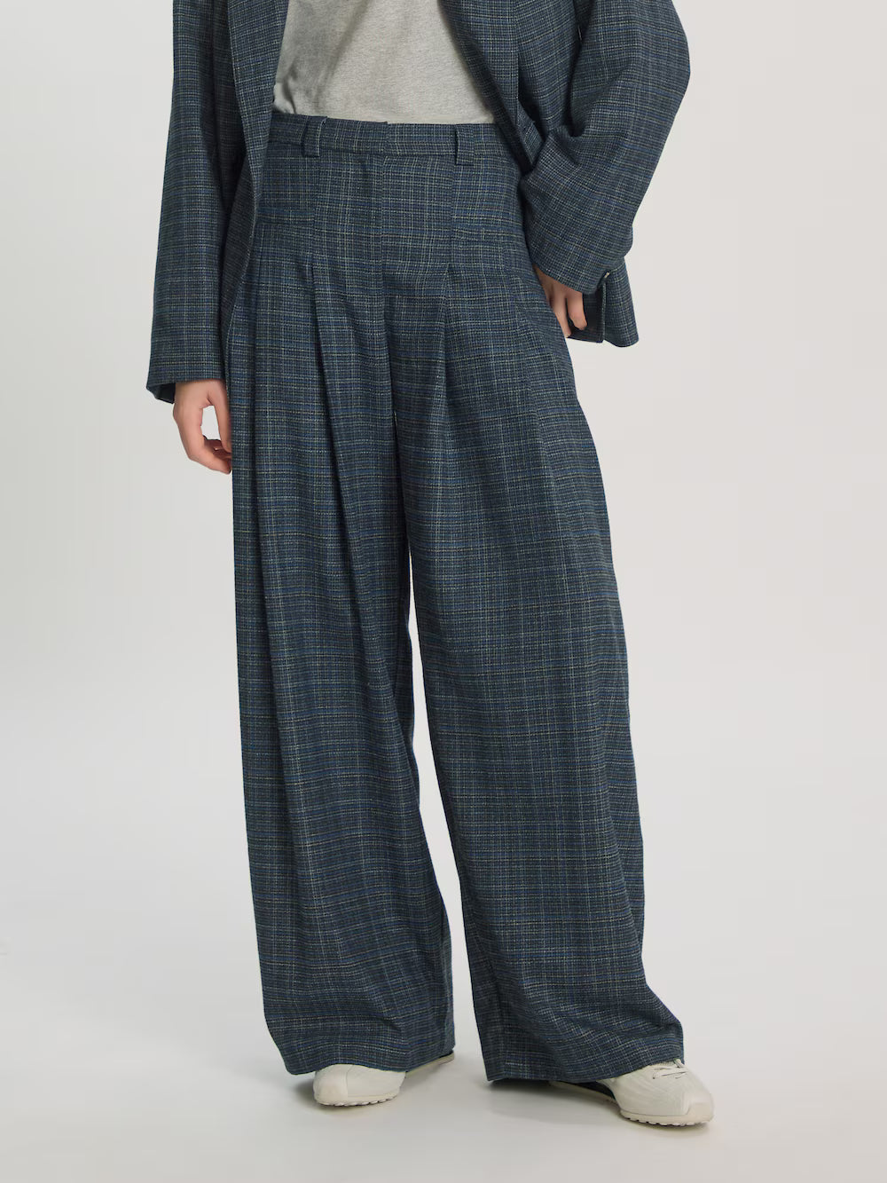 Marou grey blue check