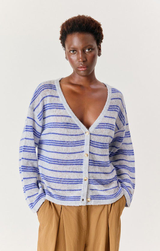 Bodyrow gilet grey striped