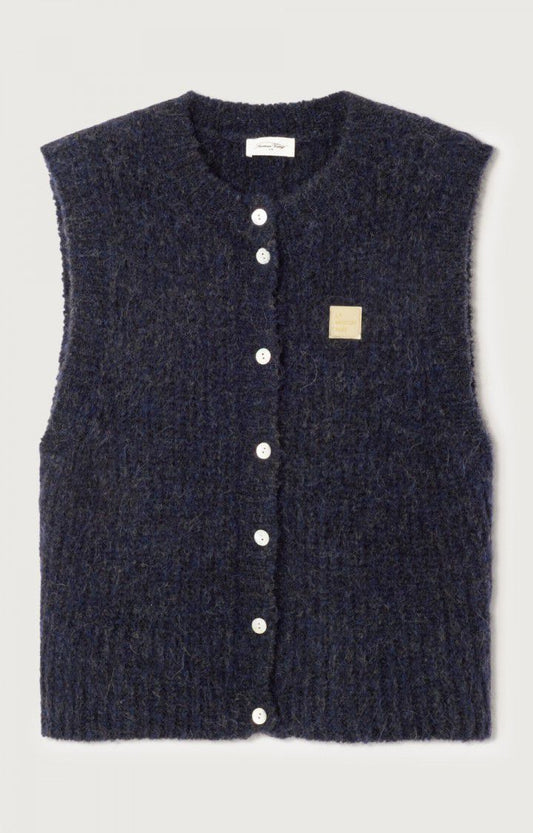 East gilet navy melange
