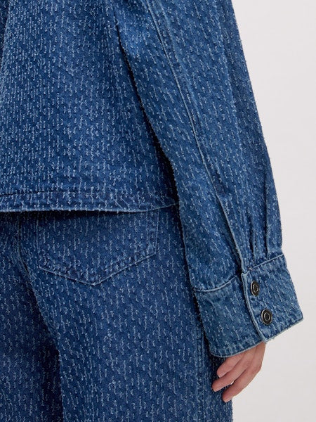 Tahua denim tweed blouse
