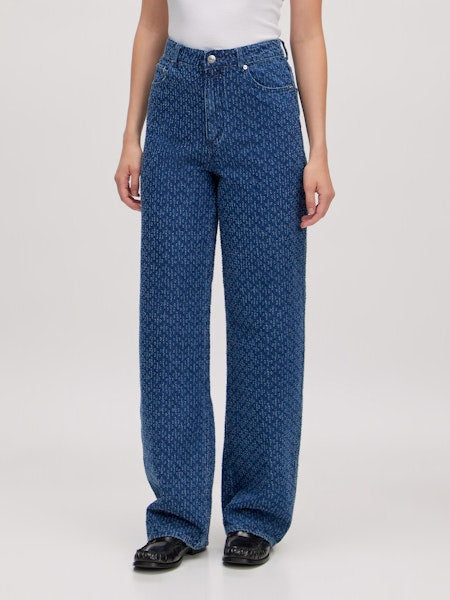Theodora denim tweed