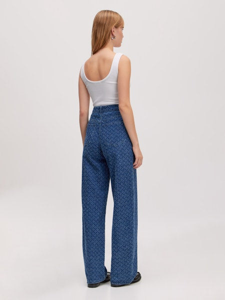 Theodora denim tweed