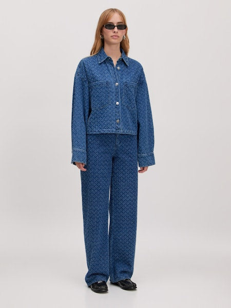 Theodora denim tweed