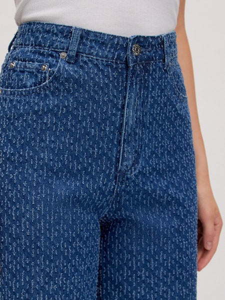 Theodora denim tweed