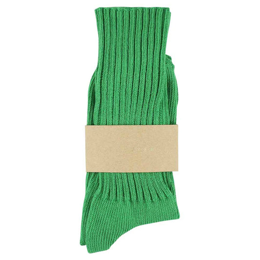 Crew socks bright green