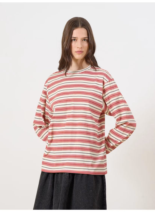 Vala stripe cherry/egret
