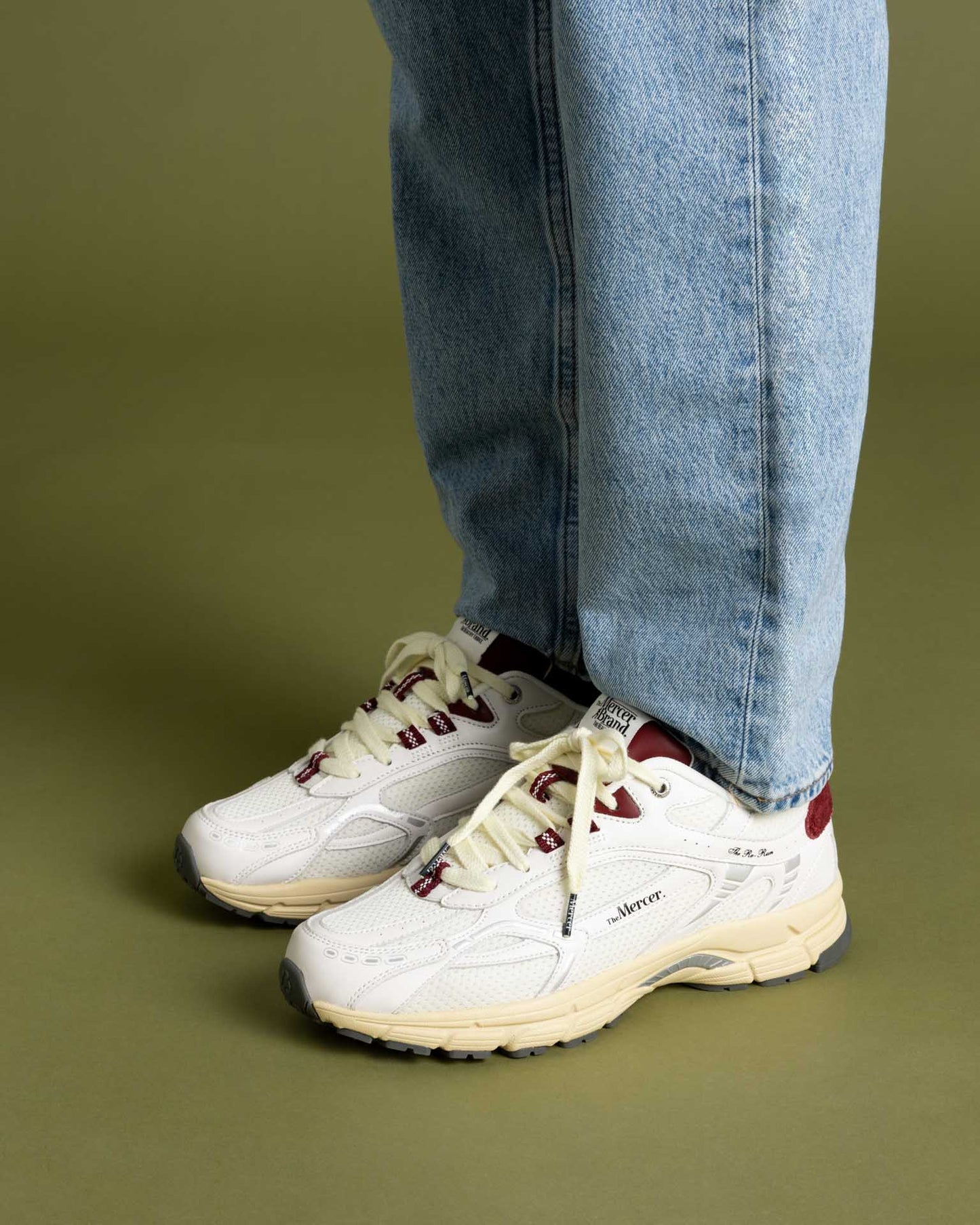 The re run vintage nappa white/red