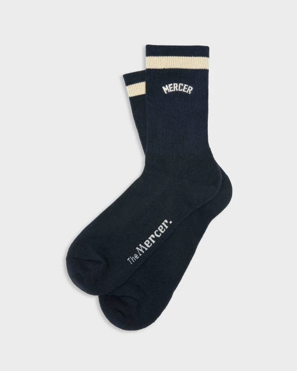 The mercers signature socks blue