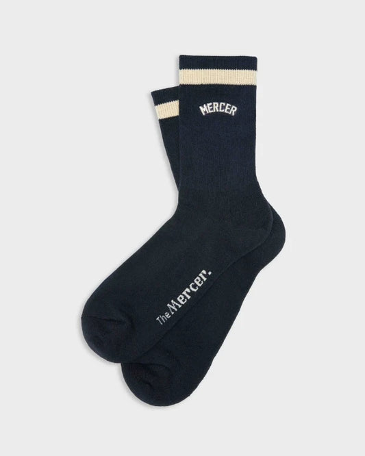 The mercers signature socks blue