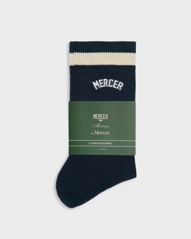 The mercers signature socks blue