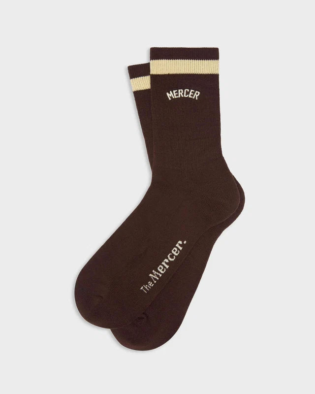The mercer signature socks brown