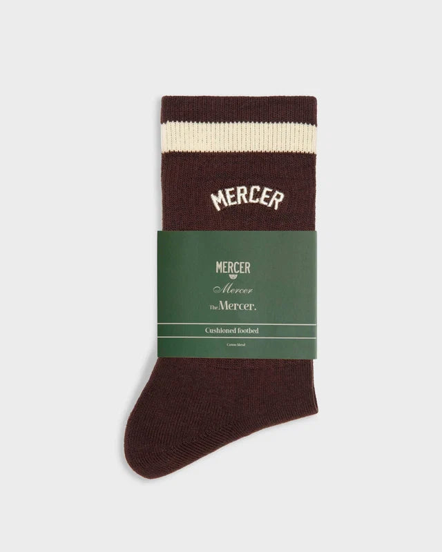 The mercer signature socks brown