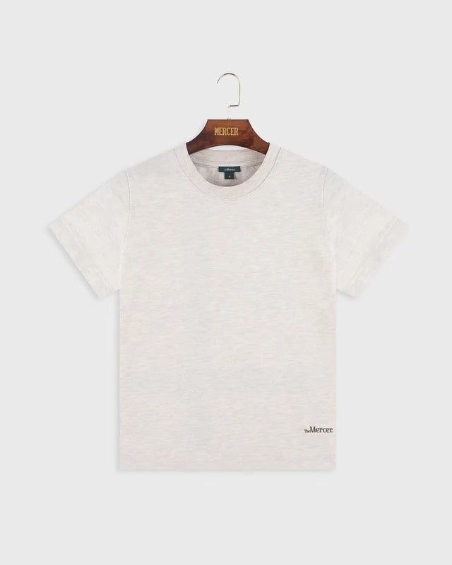 The mercer logo tee off white