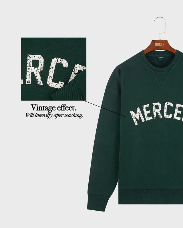 Mercer logo sweat green