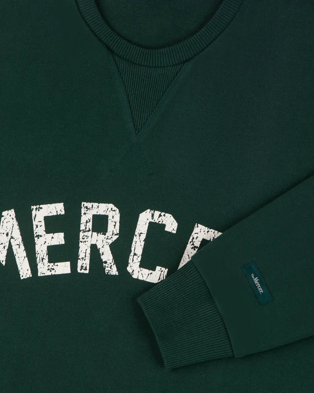 Mercer logo sweat green