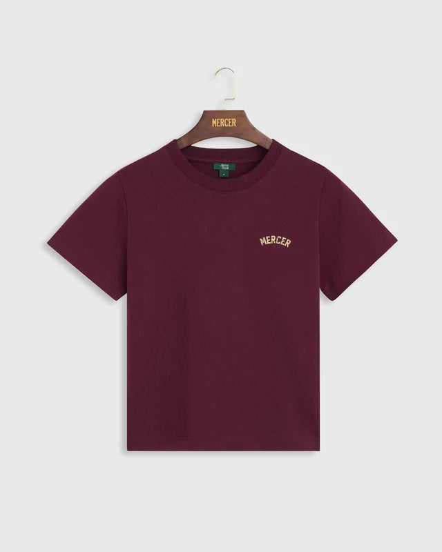 The mercer classic tee bordeaux