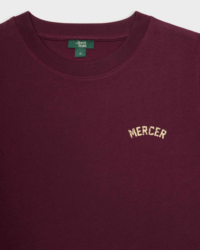 The mercer classic tee bordeaux