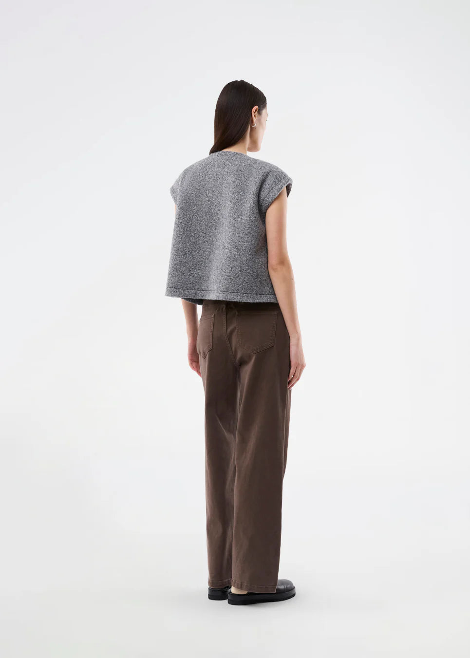 Bibber vest grey melange