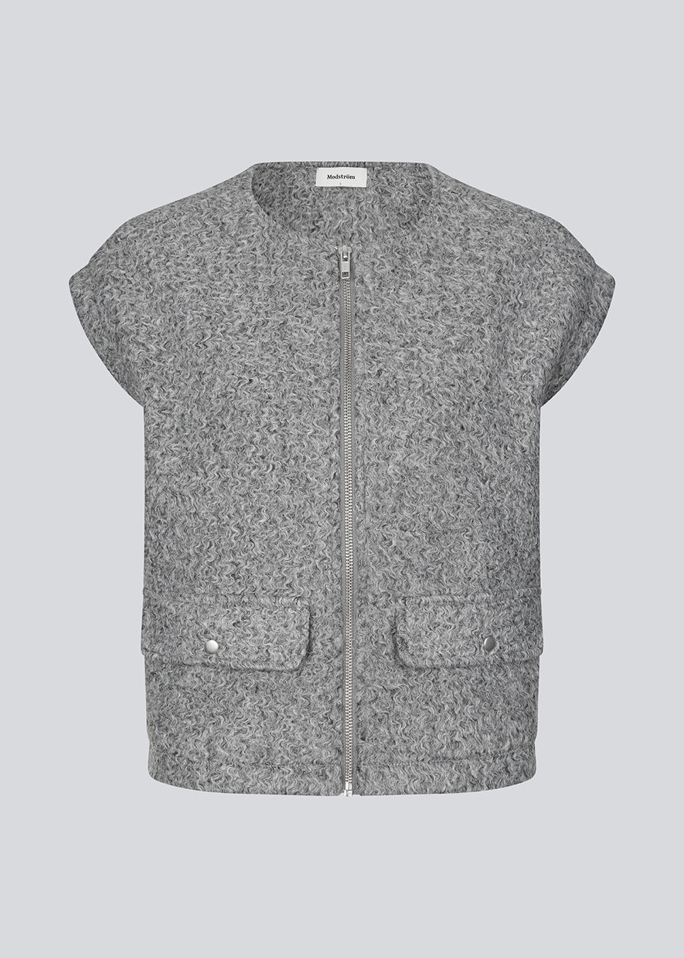 Bibber vest grey melange