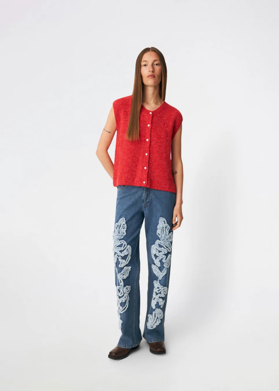 Crism knit hibiscus
