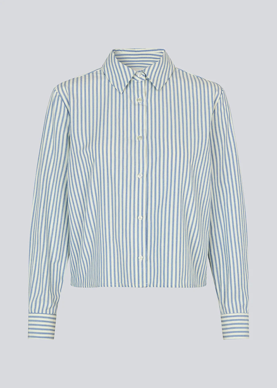 Nikko shirt white blue stripe