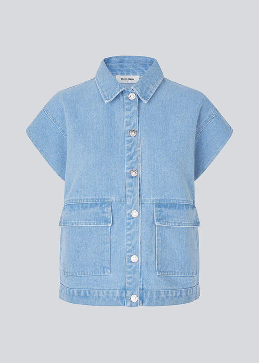 Tenor vest denim blue