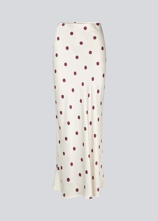 Vanja print skirt wineberry dot