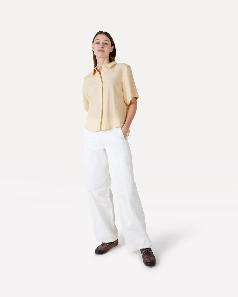 Vicky pants off white