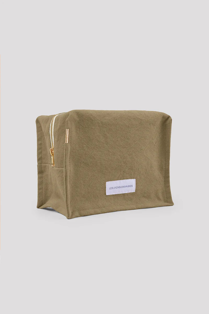 Trousse de toilette cube vert tilleul