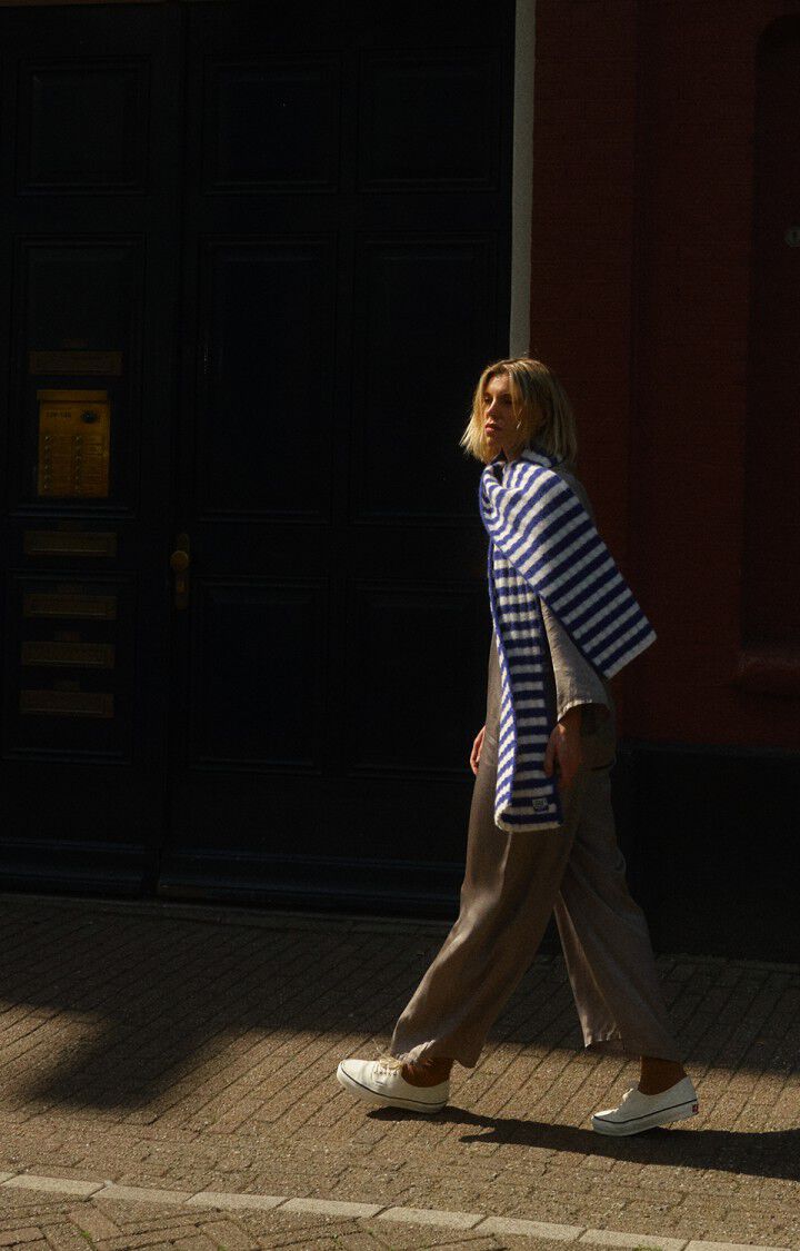 Vito scarf blue stripe