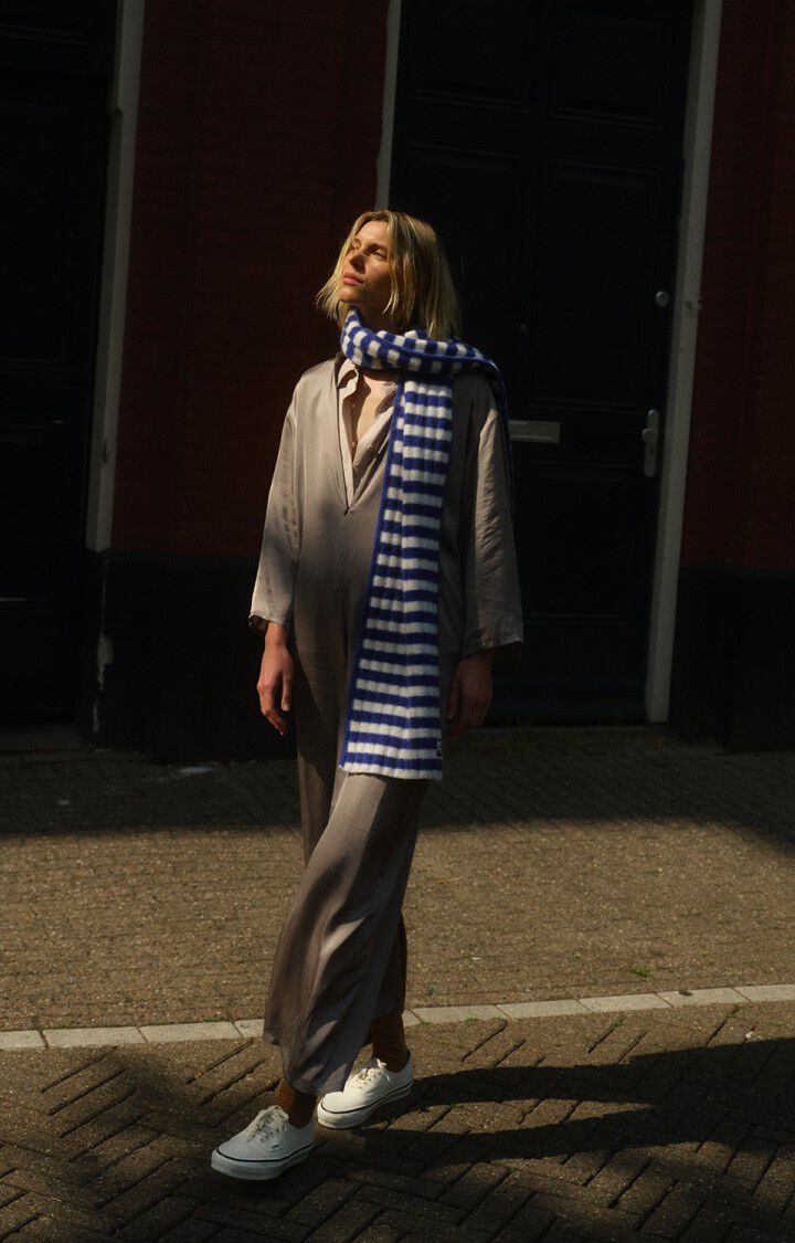 Vito scarf blue stripe