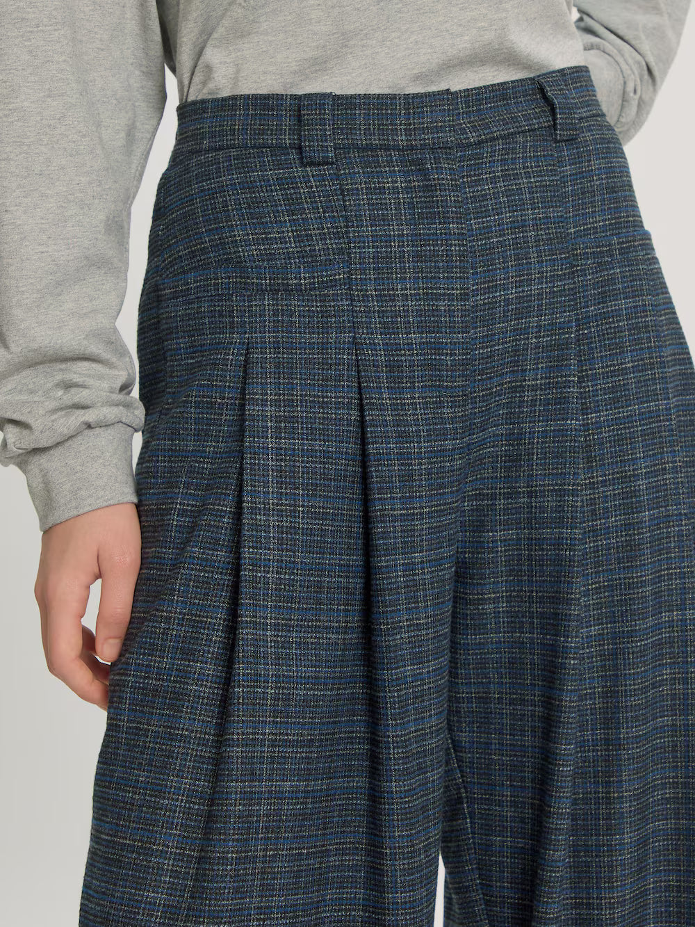 Marou grey blue check