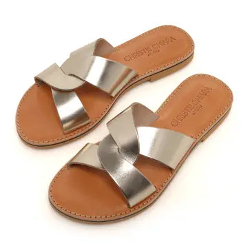 Isabella gold sandals