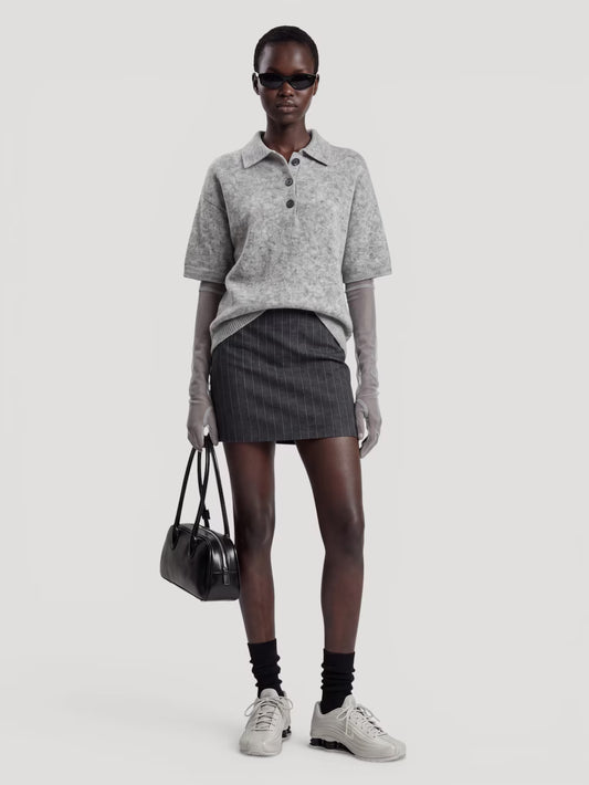 Callie polo shirt light grey
