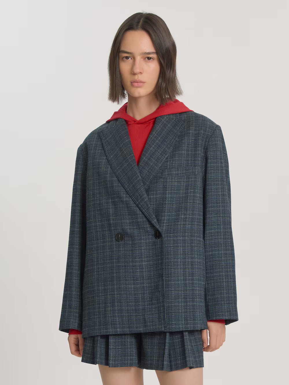 Camilo blazer grey blue check