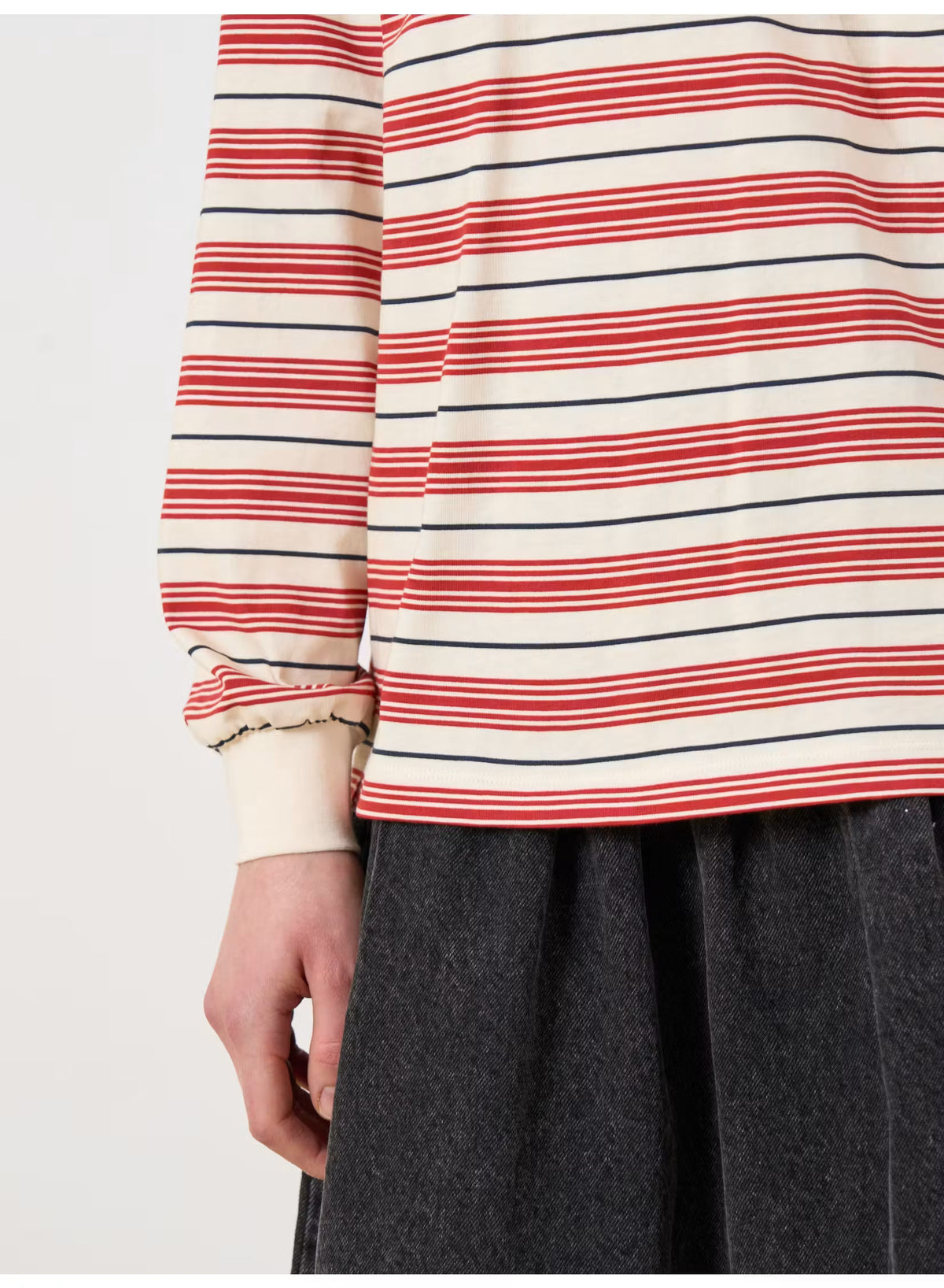 Vala stripe cherry/egret