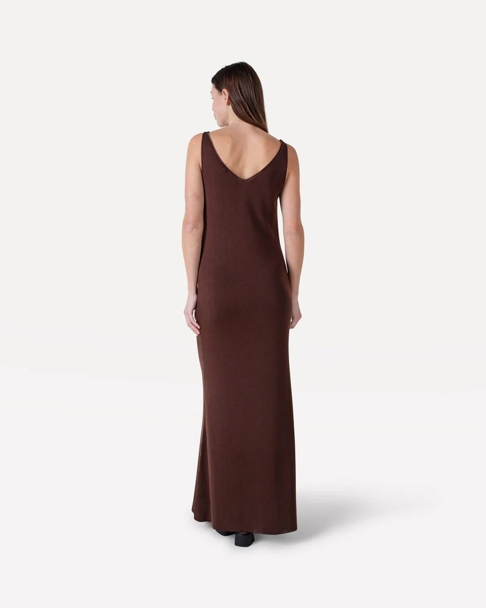 Cosette knitted dress chocolate fondant