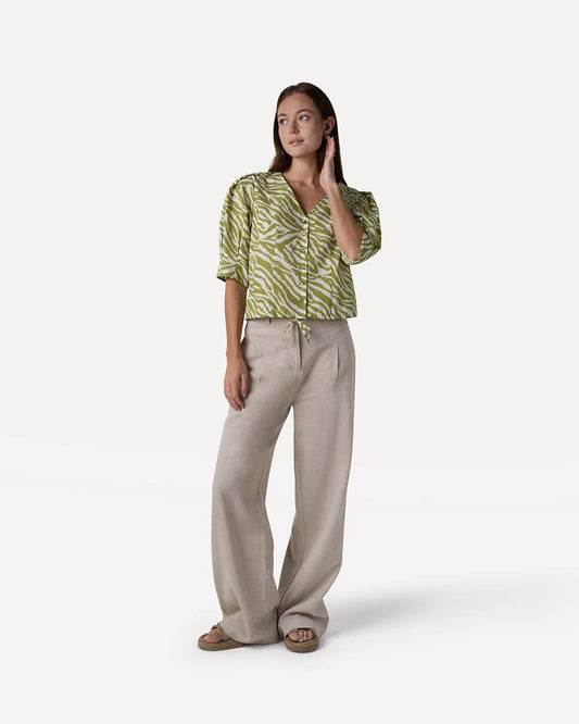 Dolly shirt abstract green