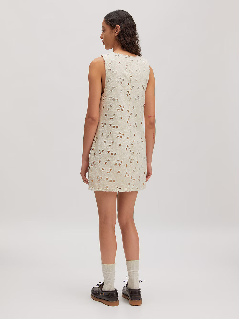 Nicky denim dress natural beige