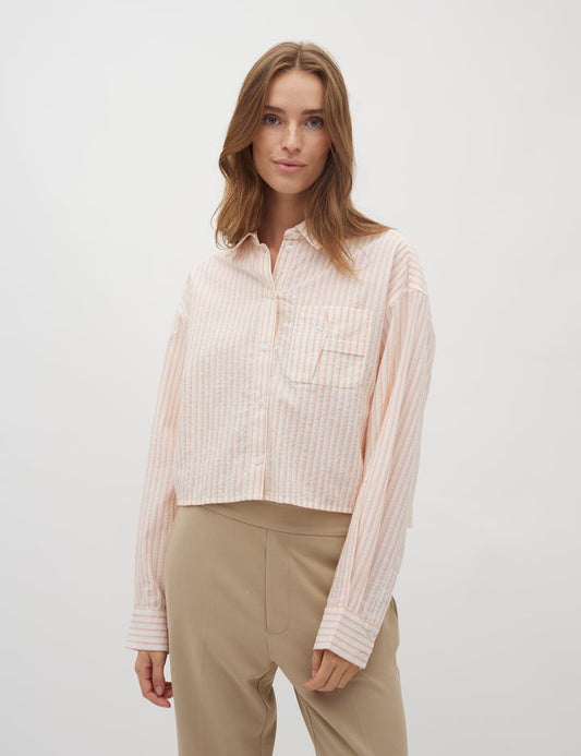 Emmelia shirt orange stripe