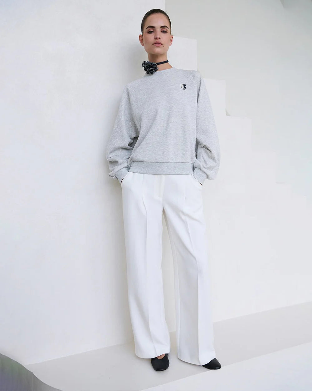 Emmy pants off white