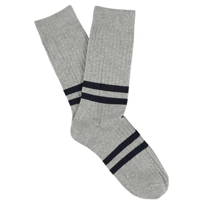 Melange socks grey/blue